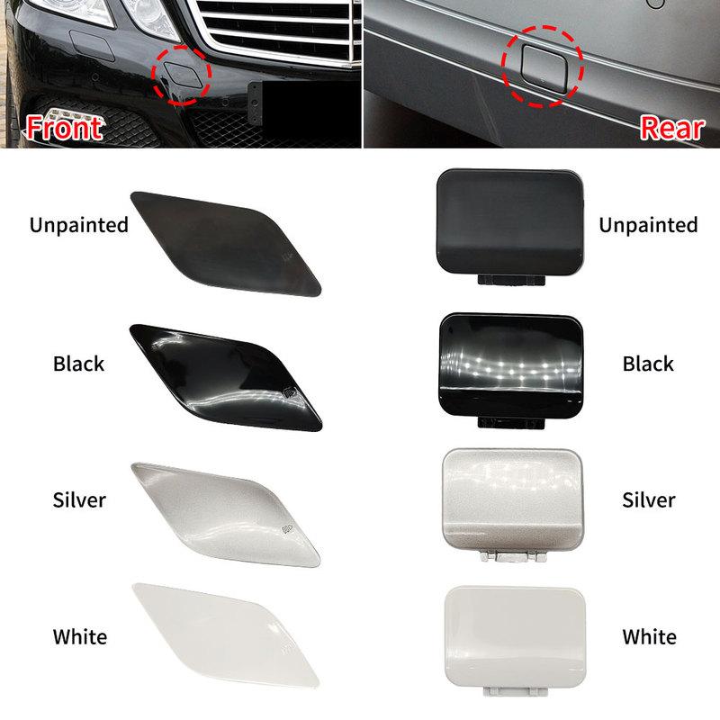 Per Mercedes W212 Auto Paraurti Anteriore Posteriore Gancio di Traino Copertura Tappo Accessorio Nero Per Benz Classe E E200 E230 E250 E300 E350 2009-2012