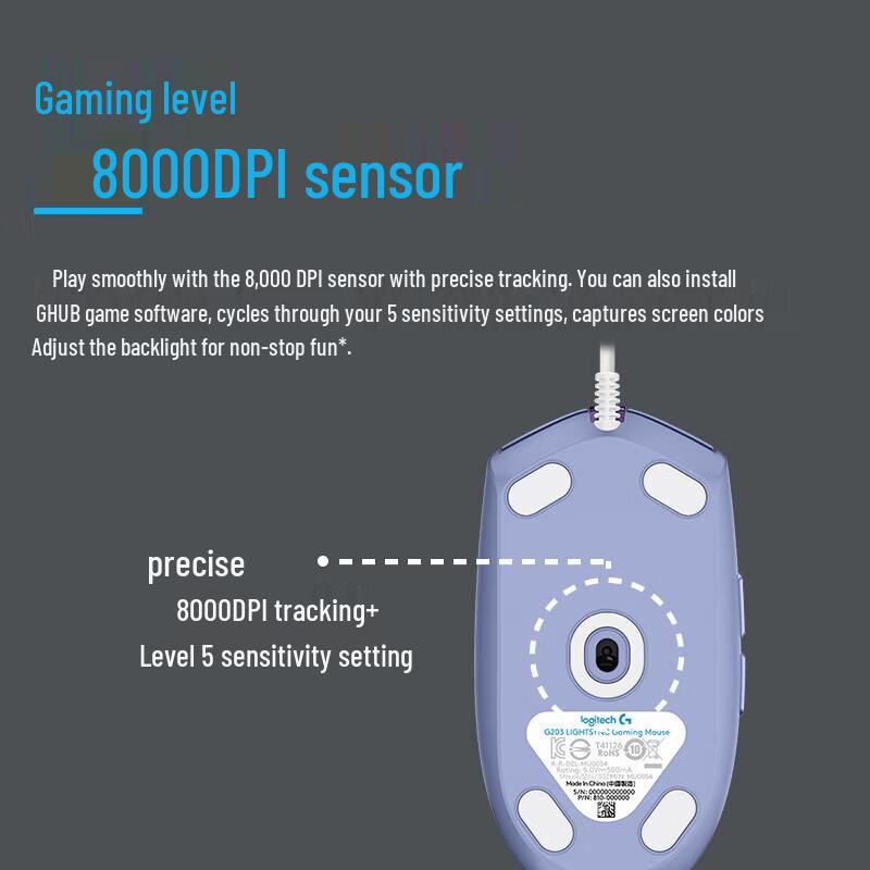 Logitech G102 Wired RGB Gaming Mouse