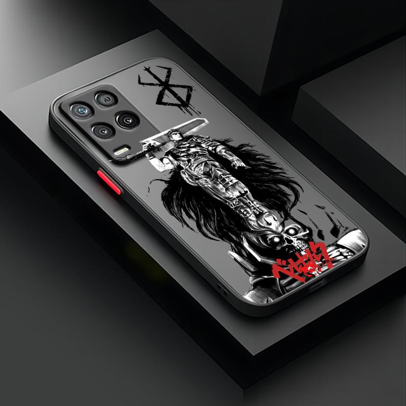 Berserk Comics Anime für OPPO Find X5 X3 Neo F21S F21 K10 Pro Lite TPU stoßfeste, mattierte, durchscheinende Telefonhülle