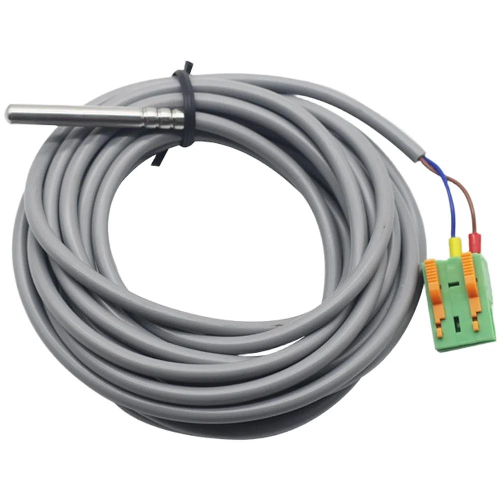 1PC Temperature Sensor 4M Cable Length Wall Mounted Boiler Water Tank Temperature Sensor Probe 10K 4M Cable 316L Sensor 5*0.6cm