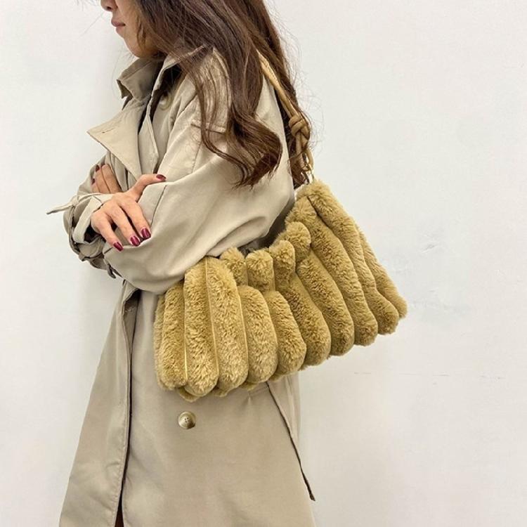 Y2K Plush Handbag Shoulder Bag Underarm Bags Suitable for Travel and Shopping