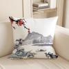 4Pc Traditional Landscape Printed Pillowcasesuitable For Sofa Car Bedroom Decorative Cushion Cover Pillow Cover