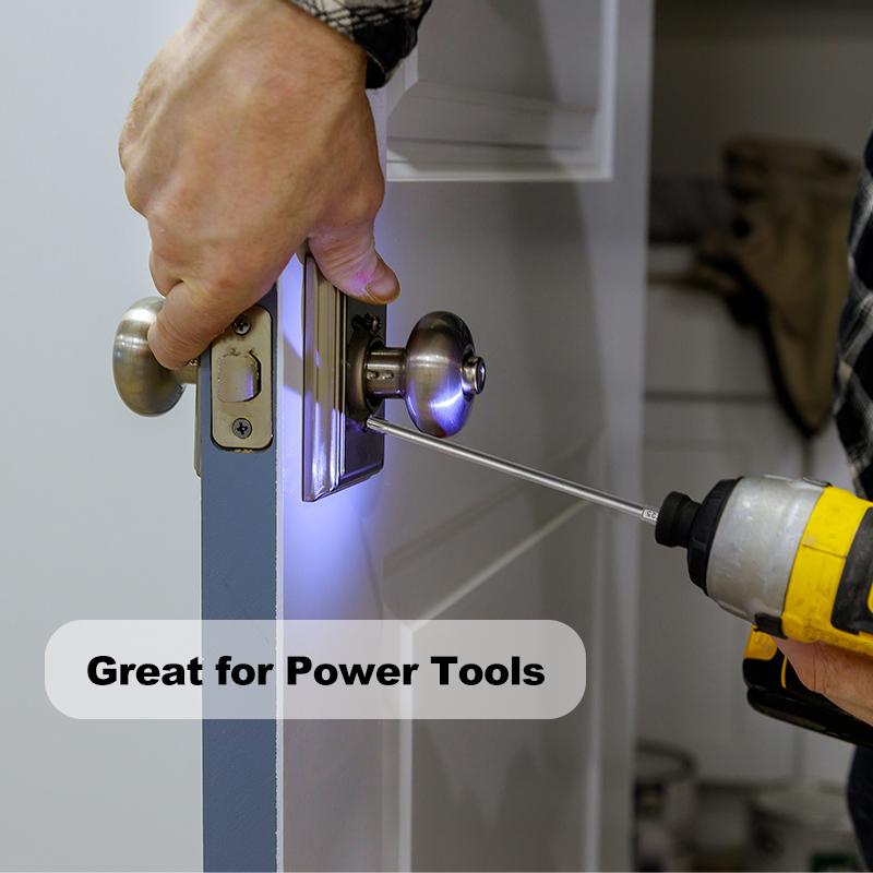 100-200mm S2 Sechskantschaft Schraubendreherkopf 8tlg T8-T40 Hohl-Pflaumenblütenloch Hand-Elektrobohrer Druckluftwerkzeug Zubehör