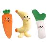 Developmental Hand Grip Toy Cute Stuffed Carrots Figure Hand Grip Toy Plush Food Toys Fruit Plush Doll Sleeping Aid