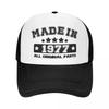 Hergestellt in Allen Originalteilen Trucker-Kappe Vintage Verstellbare Netz-Kappe für Erwachsene Lässig