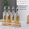 ZLIII 4-teiliges Glas-Gewürzset mit Holzsockel