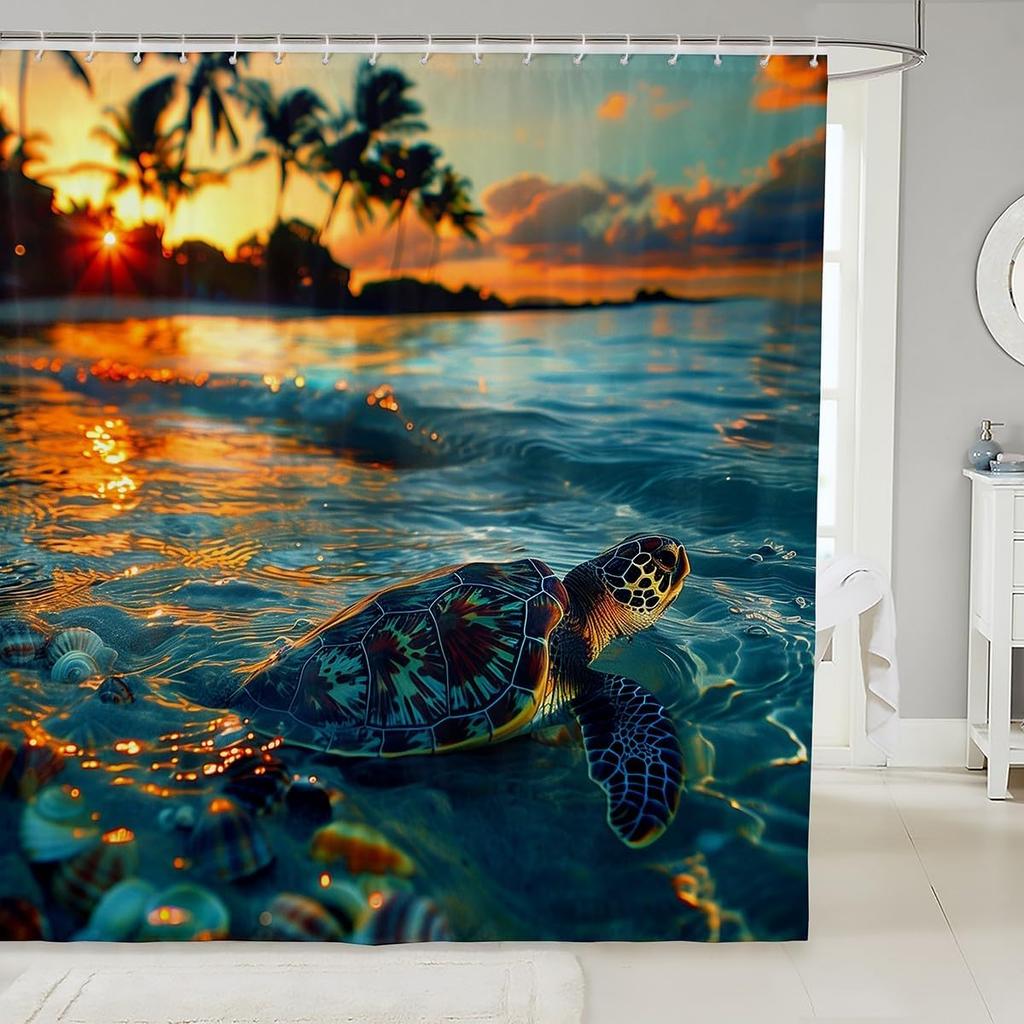 Boys Girls Pig Bath Curtain Cartoon Pigs Shower Curtain Kids Cute Farm Animal Bathroom Shower Curtain Set Butterfly Sunflower