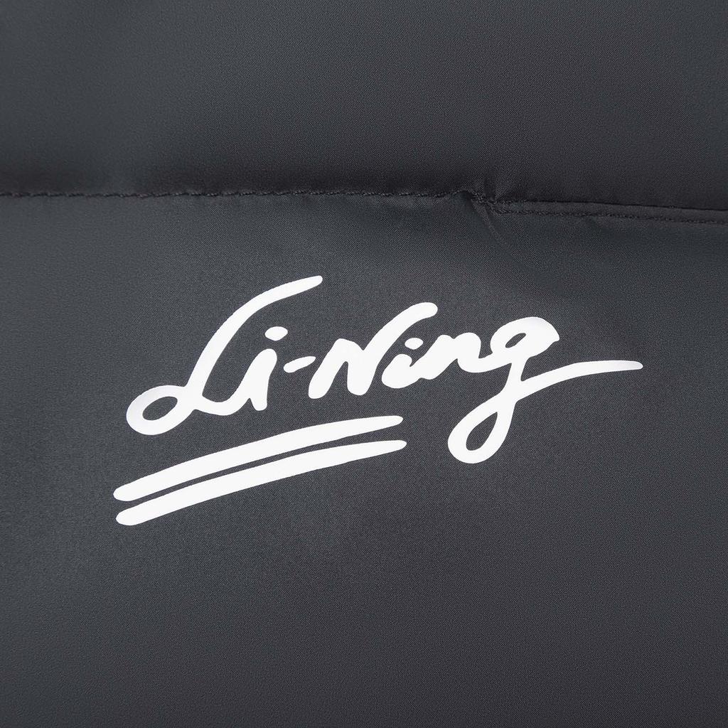 Li Ning Sport Lifestyle Series Stand Collar Letter Brand Logo Down Vest Women Vest AMRV040-3