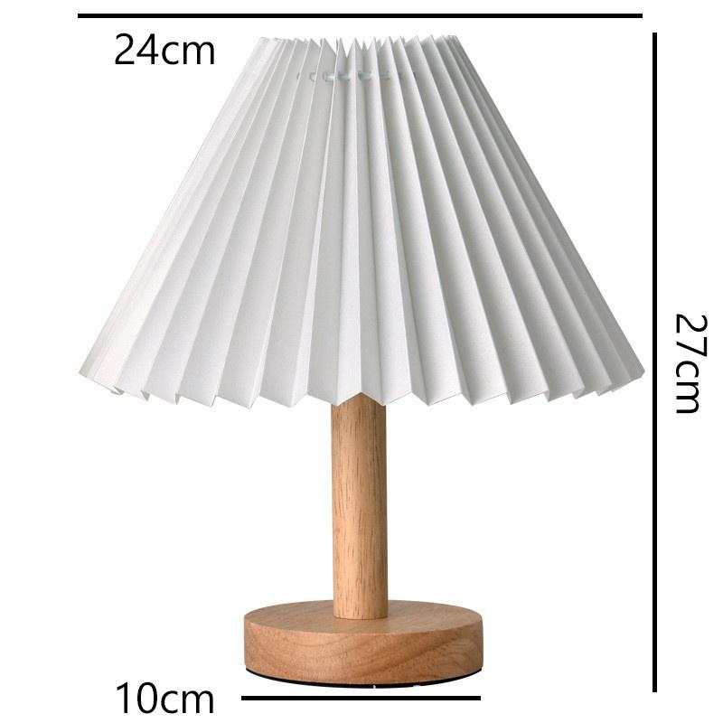 Nordic Pleated Table Lamp Diy Foldable Usb Art Atmosphere Bedroom Desk Bedside Night Light Home Decorate Table Standing Lamp