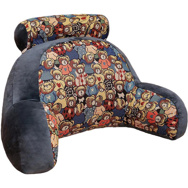 Großes Cartoon-Jacquard-Nachtkissen - Ganzjährige Lendenwirbelstütze für Bett und Büro