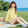 Girls' Loose Medium To Long Hooded Coat