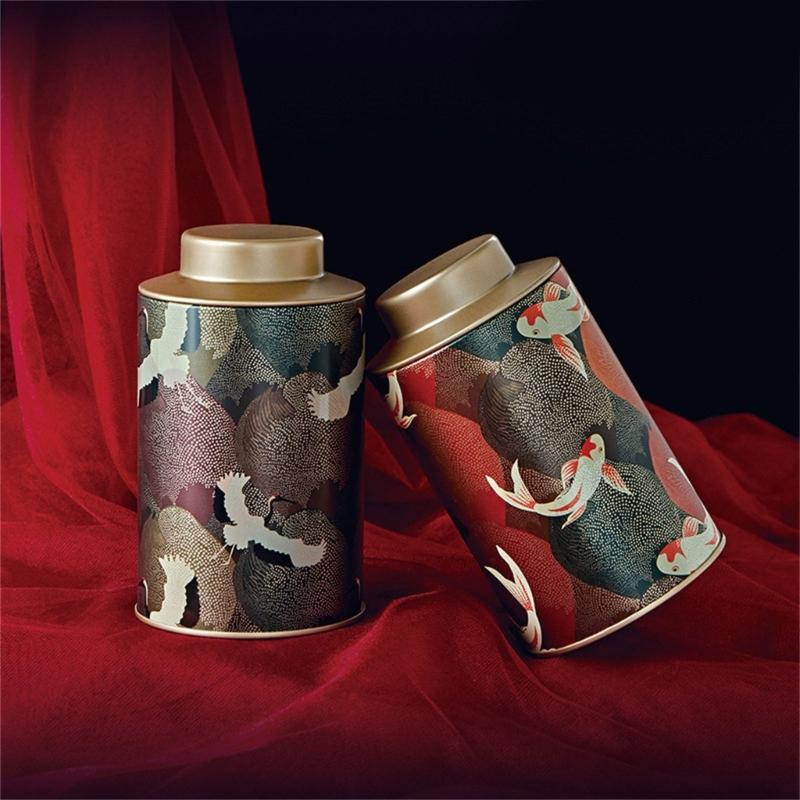 Portable Empty Tea Tin Can Reusable Tea Containers Travel Small Tea Packagings Box Vintage Tea Sealed Jar Easy To Use