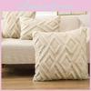 Cover Pillow Geometric Plush Material  And Logo Living Room Sofa Home Decor