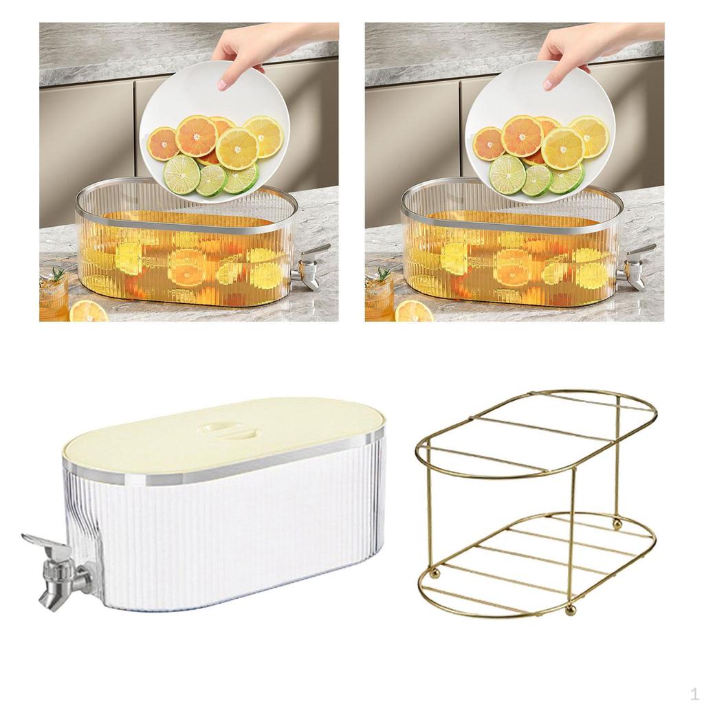 Iced Beverage Dispenser Cold Kettle Lemonade Jug Easy Clean Multipurpose Water Juice Container