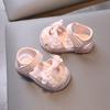 Fashion Girls' Shoes Summer New Child Shoes Simple Embroidered Sandal Soft Soled Girls Sandals  Anti Slip Baby Walking Shoe