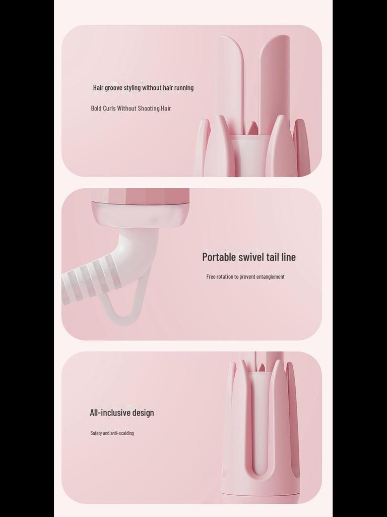 32mm Automatic Curling Iron with Ionic Technology - Gentle On Hair, Perfect for Big Waves and Water Ripple Styles.