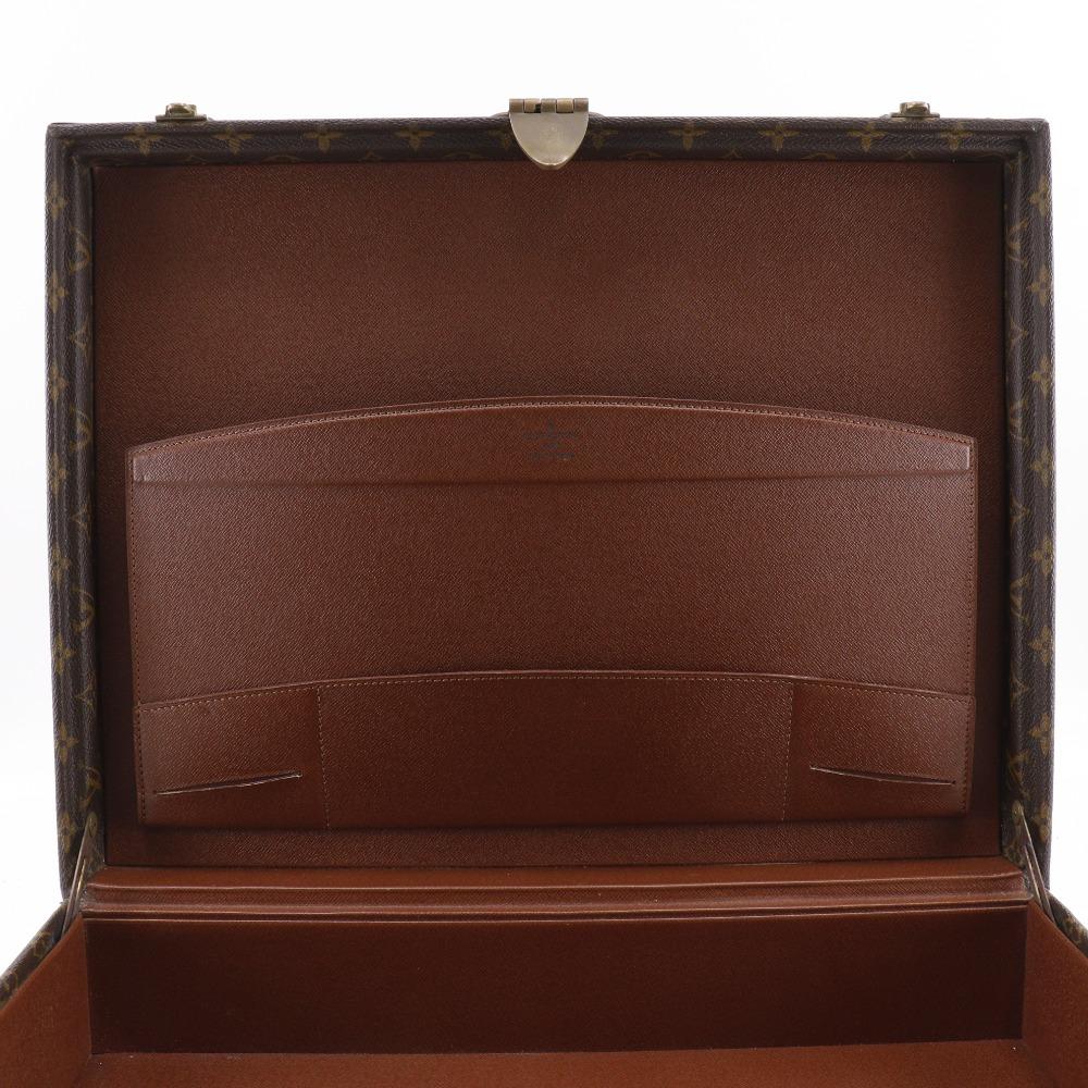 Louis Vuitton Prezidentský kufr M53012 vintage Aktovka Hnědá Monogramová plátnovina unisex Použitý