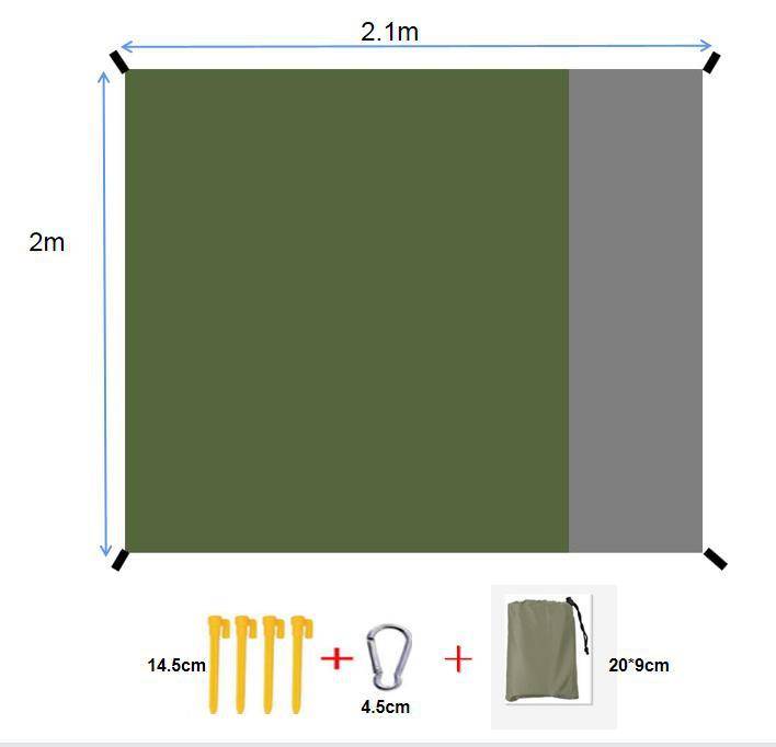 Waterproof Beach Mat Sand Free Blanket Camping Outdoor Picknick Tent Folding Cover Bedding Pocket Picnic 200x210cm Camping Chair