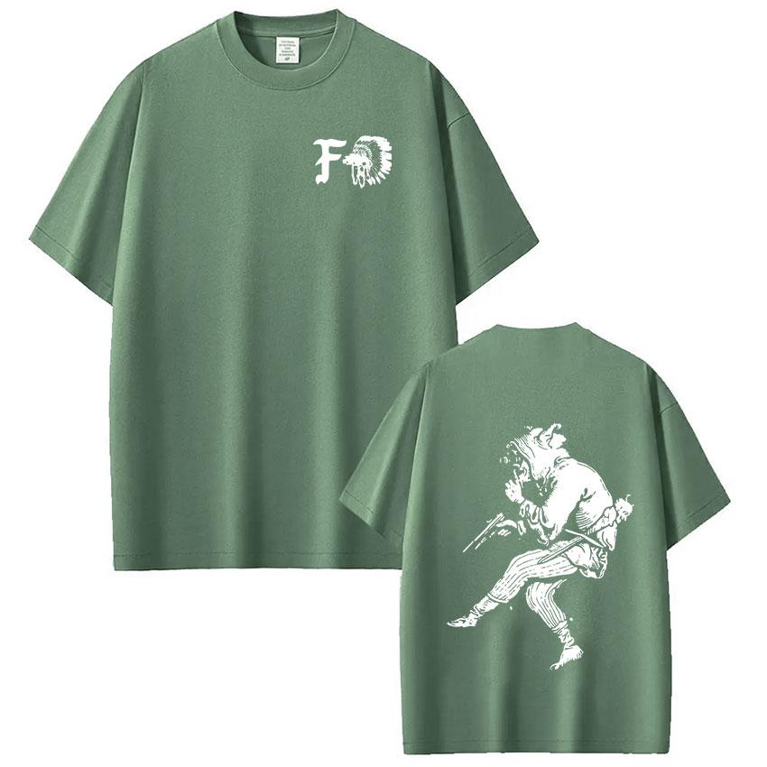 Forward Observations Group Skeleton Print Tshirt Unisexs Clothing Retro Gothic Oversized Casual Short Sleeve T Shirt Streetwear