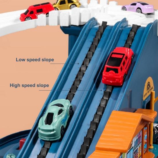 1 Set Dinosaurier Track Spielzeug mit Kleine Autos Karte Aufkleber Mountain Road Dino