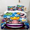 3PCS Clash Royale Heroes Collage Bedding set,Ideal For1pc Duvet Cover And 2pcs Pillowcases Perfect for Christmas gift,Ideal for Bedroom, Dormitory