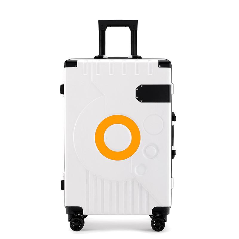 Large Capacity 20''/24'' Aluminum Frame Suitcase with Universal Wheels & Drop-Resistance