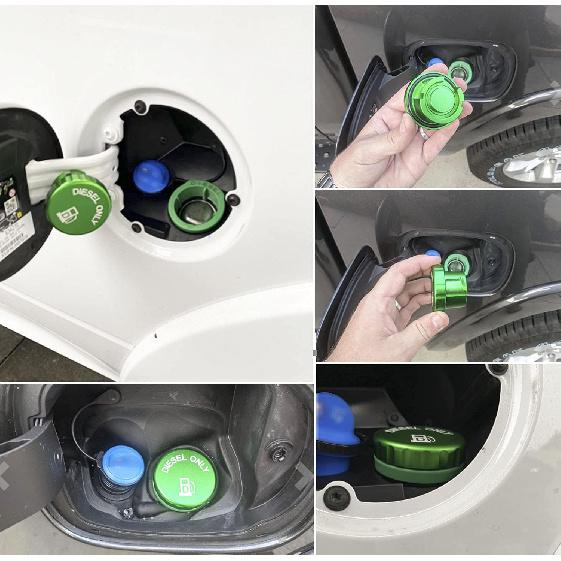 Aluminum Diesel Fuel Tank Cover For The Latest -2025 Dodge Ram 1500 2500 3500 Only (Three Vertical Plastic Pillars At Fuel Filler Port)