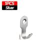 120Pcs Mini Stainless Steel J-Shaped Hook With Screw Items Key Rack Wall Punching Hook Kitchen Accessories Bathroom Hardware