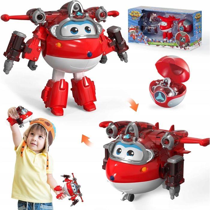 Jouet Transformable - SUPER WINGS - Jett - Robot - Boule Électrique - Sans Piles