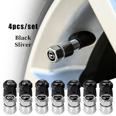 4Pcs Aluminum Car Tire Valve Caps Diamond Tyre Valve Airtight Cover For OPC Astra Insignia Corsa Mokka Vectra Accessories