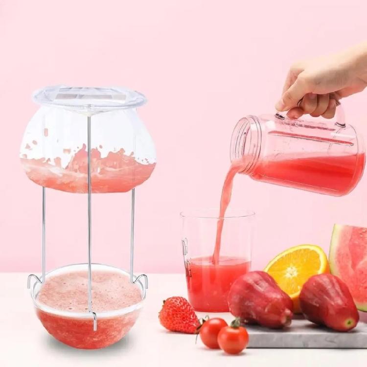 Efficient Kitchen Strainer System Rotating Hook Design Nylon Meshes Filter For Broth Clarifying Juice Extraction Food Preps