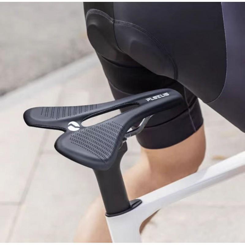 Carbon Fiber Racing Saddle With Hollow Design Road MTB Bikes Lightweight Performance Seat Black