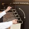 Stainless Steel Pant Hangers Multi-Tier Belt Hangers Scarves Organizer Rack  Closet Organization
