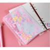 Glitter Sequins PVC File Storage Bag Zipper A5/A6 Inner Pocket File Holder Binder Storage Pouch