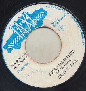 7inch Record WAILING SOULS Sugar Plum Plum NONE Taxi 1980 Jamaica Reggae Ska Dub Used