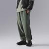 Li Ning CF Suo Spodnie Casualowe z Polaru w Jednolitym Kolorze ze Ściągaczami Unisex Szare-Zielone AKLU901-3