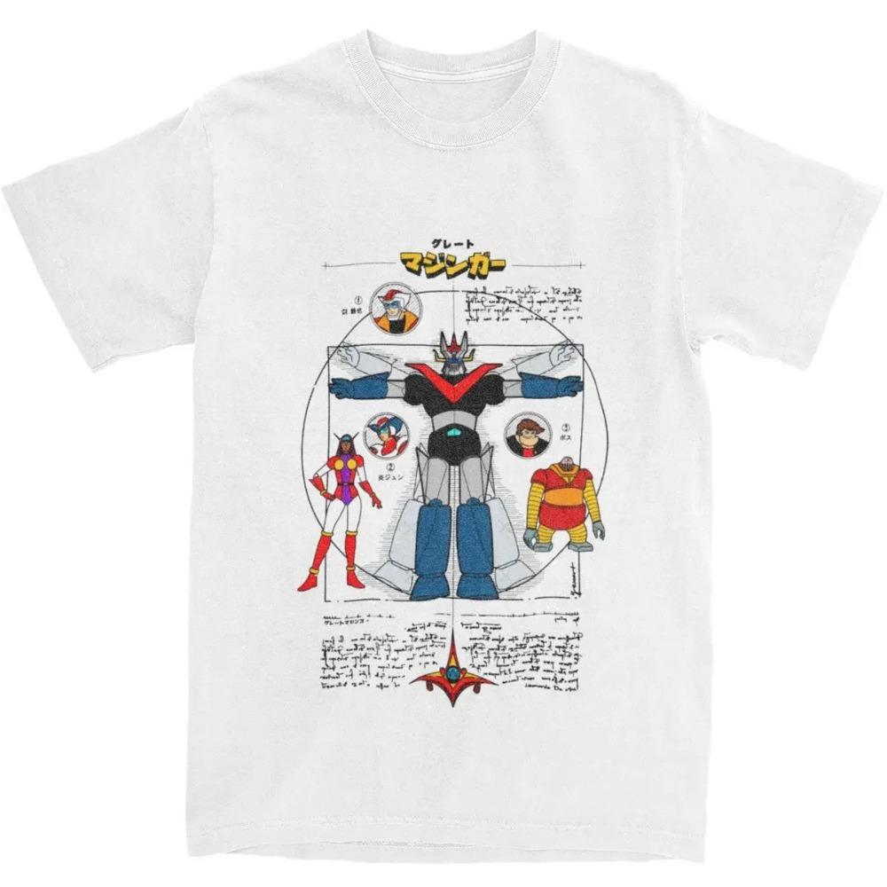 Men Women Robot Tranzor Z Graphic T Shirt Outfit Novelty  Koji Kabuto Robots T Shirts Tee Clothing