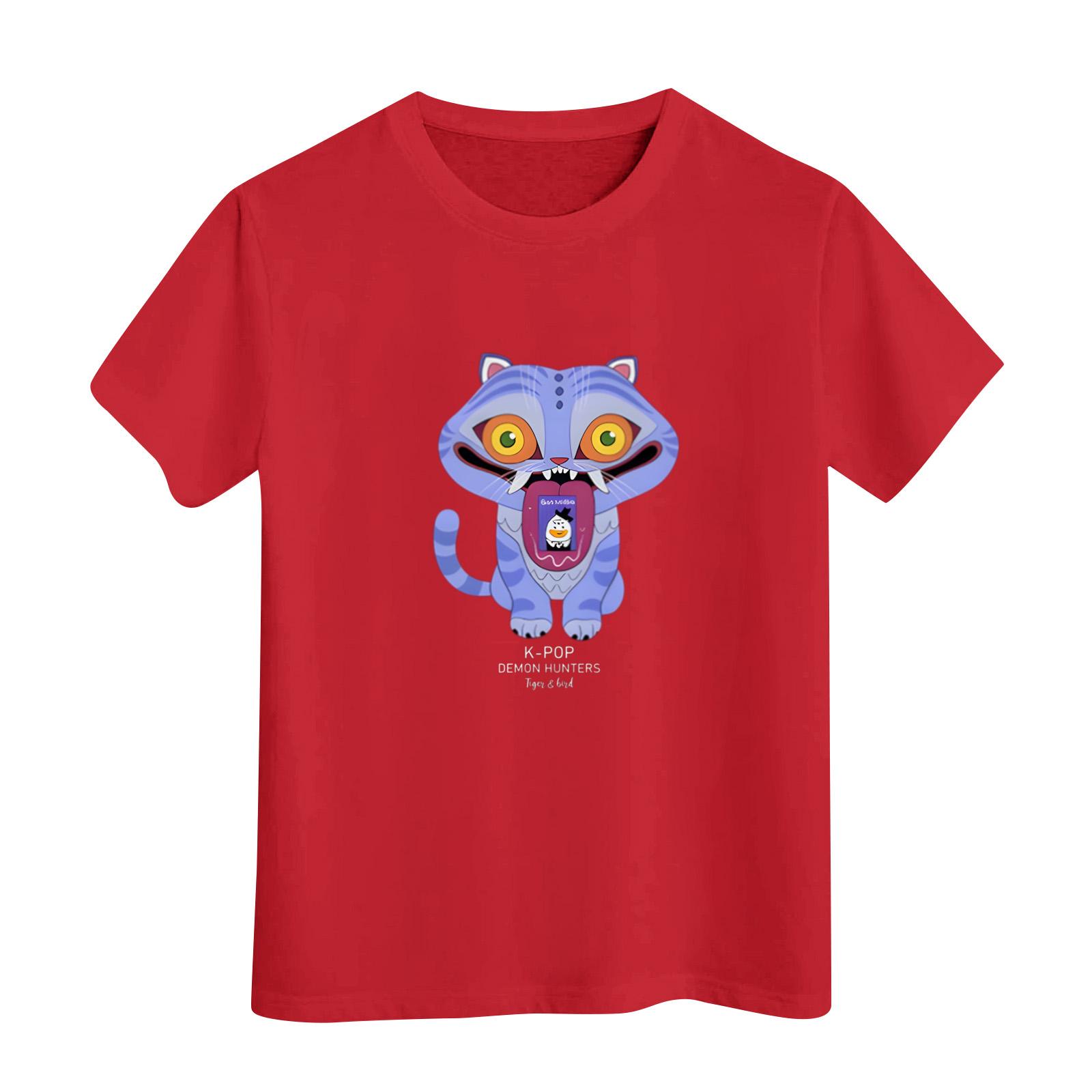 

Мужская футболка с круглым вырезом, с принтом, с коротким рукавом S красный