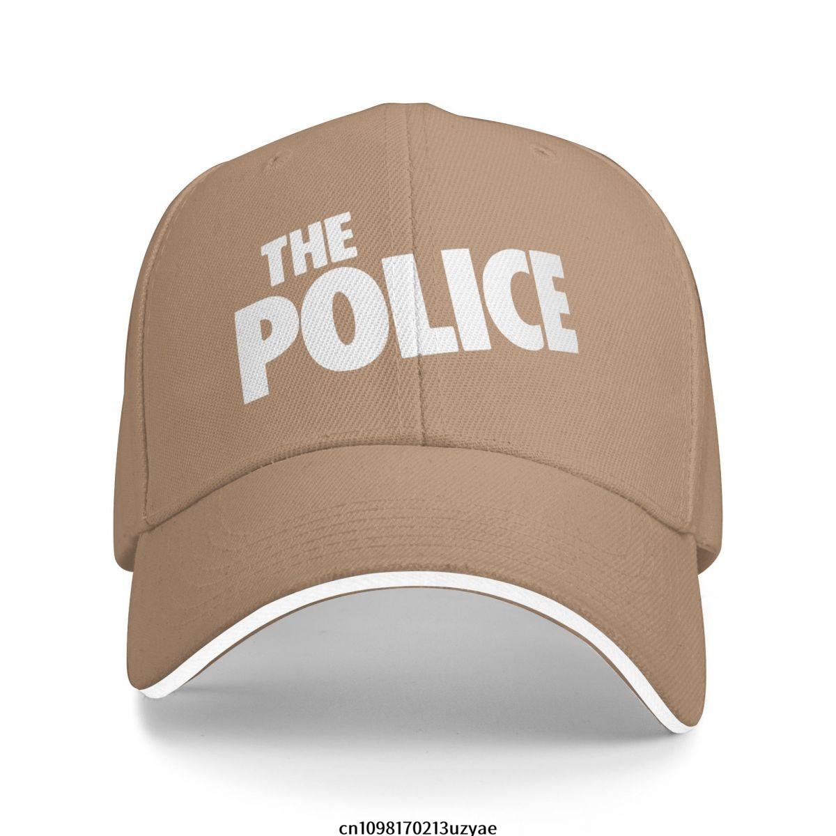 

The Police Band Baseball Caps Hip Hop Sandwich Cap Men Women Adjustable Outdoor Sport Hat One Size