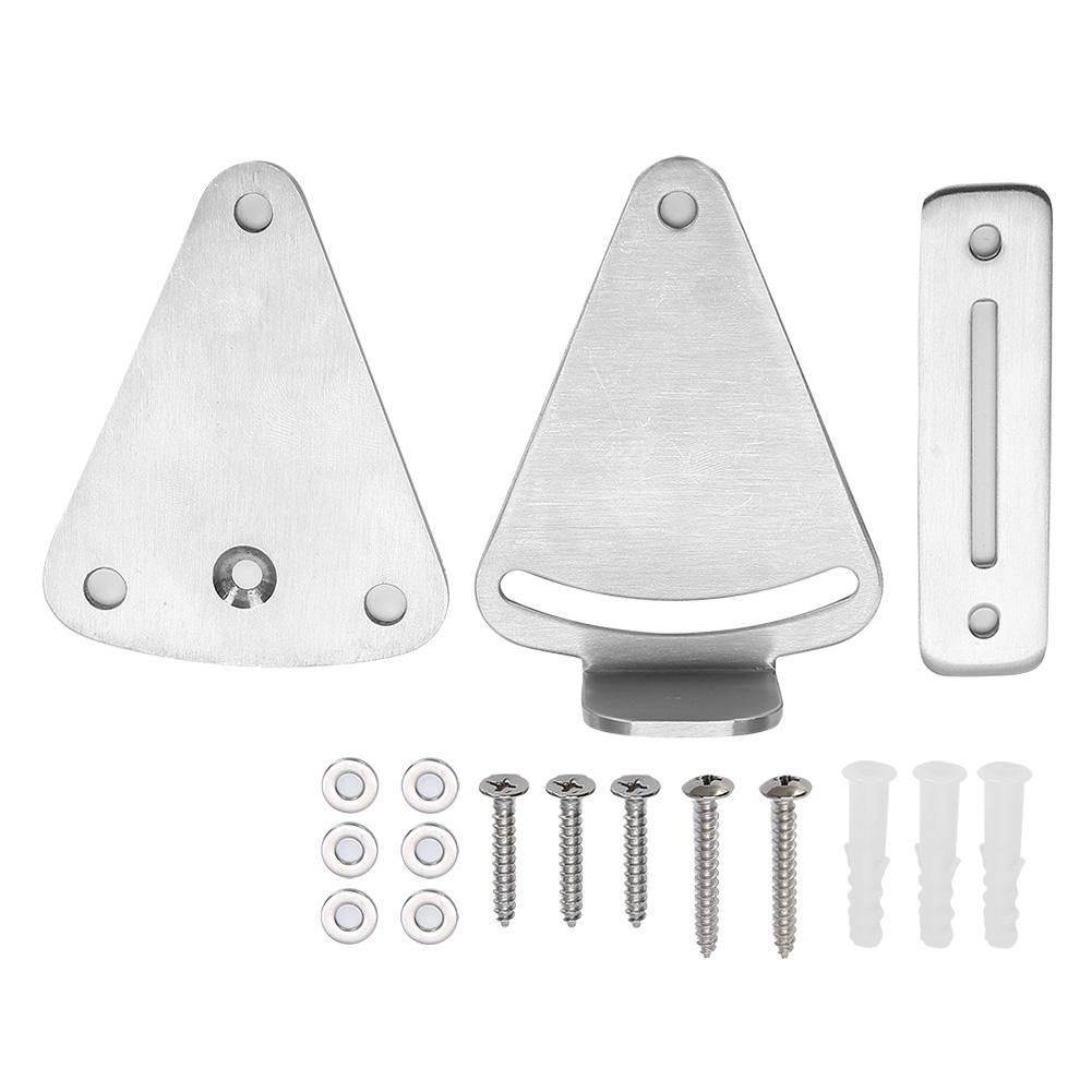 Stainless Steel Sliding Barn Door Latch Lock Set Hardware Accessory for Bathroom Bedroom