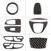 Carbon Fiber Car Door Steering Wheel Multimedia Gears Panel Sticker For Mercedes Benz V Class W447 V260 15-20 Interior