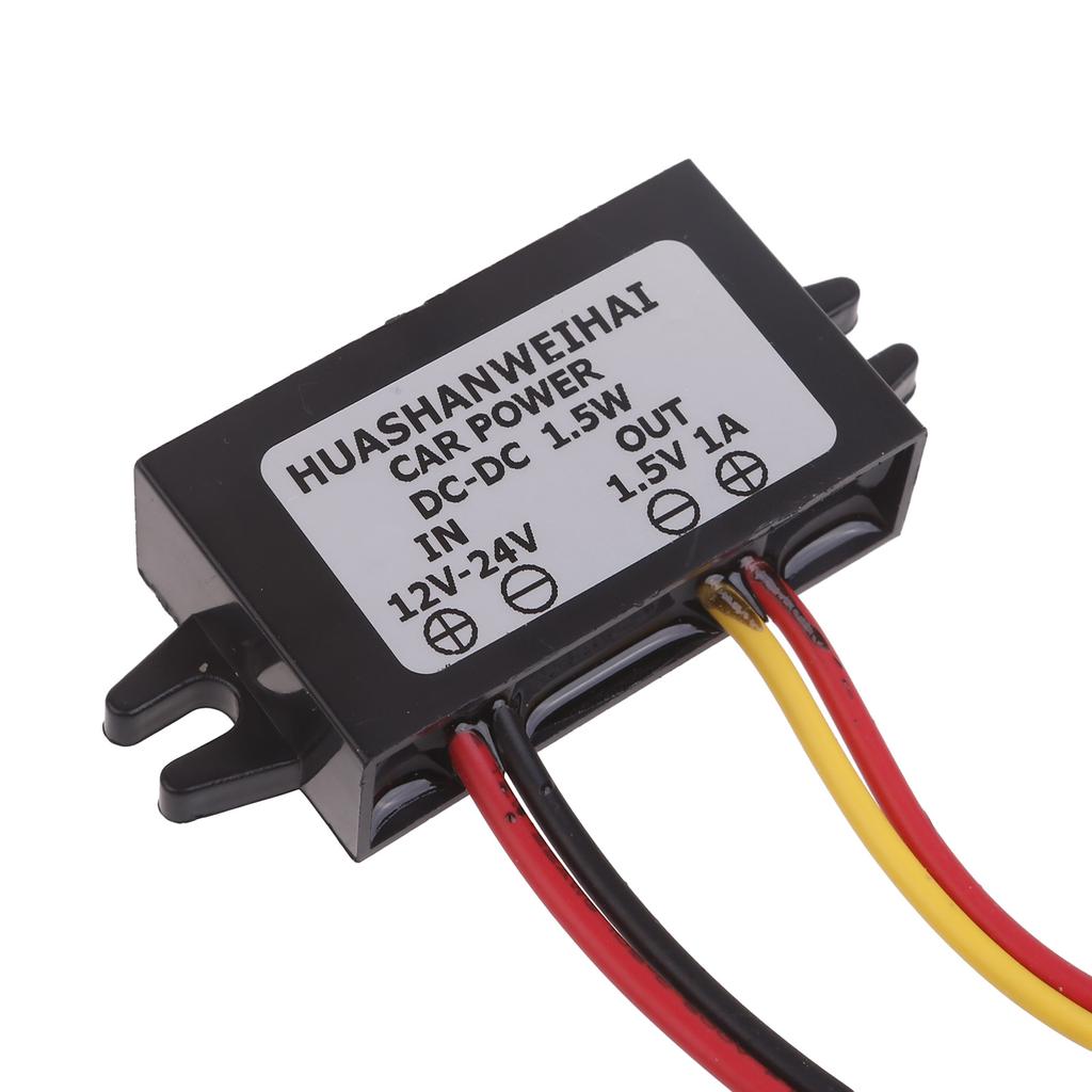 Wasserdichtes 12~24V auf 1,5V 1A Abwärtsspannungsreglermodul für 1,5V Elektronik, für Uhren und Thermometer