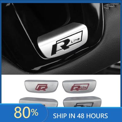 BSI1 Voor VOLKSWAGEN VW GTI 1 stuks 3D ABS voor R Line auto Embleem Stuurwiel Middenkapje Badge sticker Decal Styling Auto accessoires in2