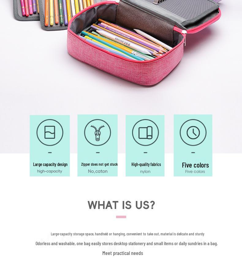Waterproof Multi-Use Large-Capacity 72-Color Pencil Case & Stationery Organizer