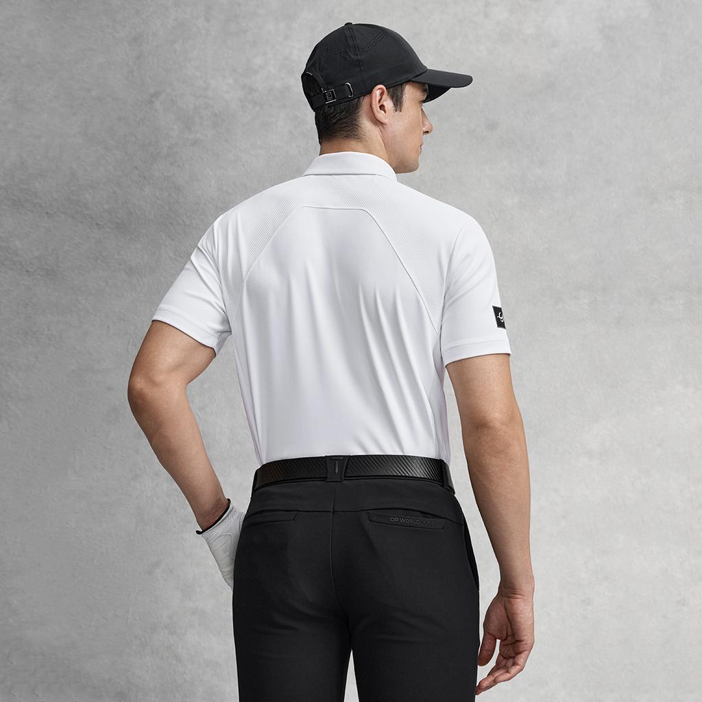 FILA Golf Series Fashion Simple Basic Classic Sports Casual Versatile Comfortable Slim Fit Knitted Short Sleeve Polo Shirt Men tops A11M615103FWT