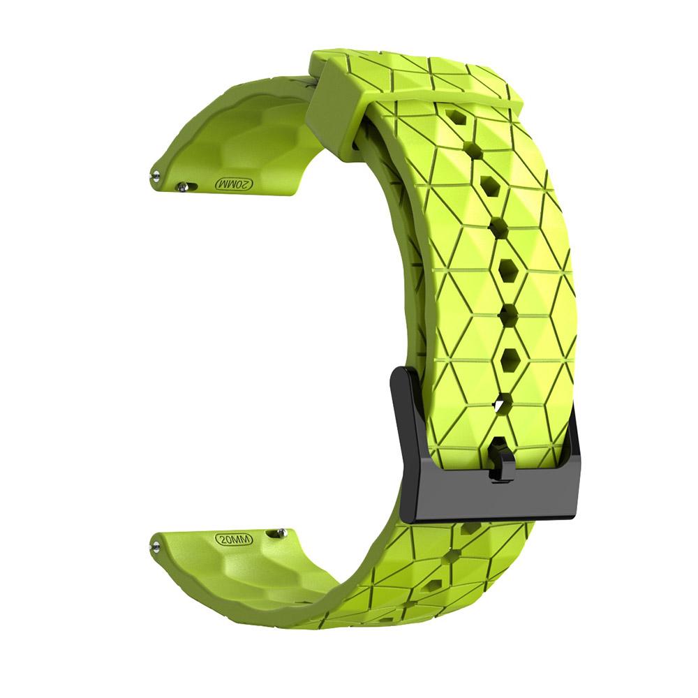 

Силиконовый ремешок 20 мм 22 мм для Samsung Galaxy Watch 5 Pro 4, классический ремешок с футбольным узором для часов Xiaomi Watch Color 2/S2/S1 22mm Universal зелёный