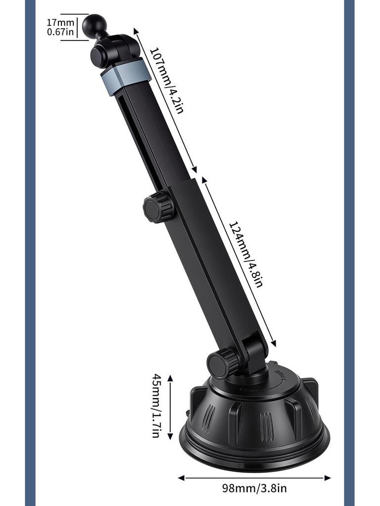 Universal Telescopic Magnetic Phone Holder for Car Dashboard & Trucks