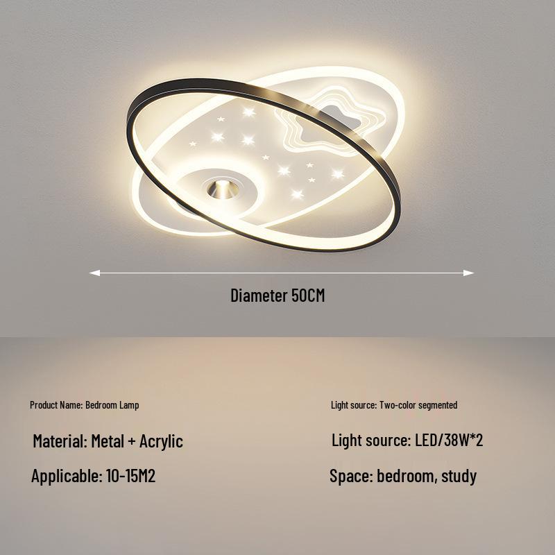 LED Ceiling Light: Simple, Atmospheric Design for Living Room, Bedroom, or Dining Room
