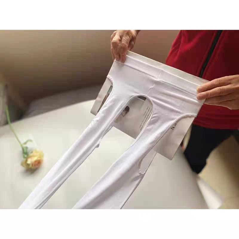 

Autumn Elastic Flesh-Colored Open-Crotch Leggings: Black Silk Intimate Wear Gray (Stockings) 80-140 jin