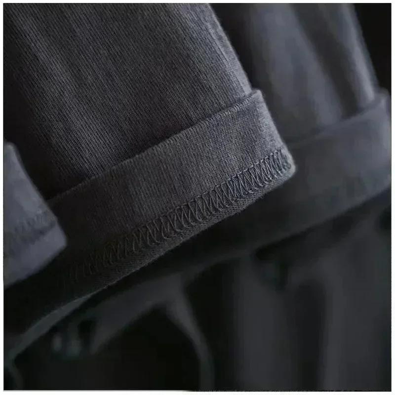 Nami Grafik T-Shirt Herren 100% Baumwolle T-Shirt Entspannte Passform Kurze Ärmel Lässige Streetwear Tägliches Oberteil